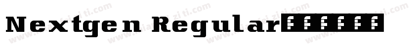 Nextgen Regular字体转换